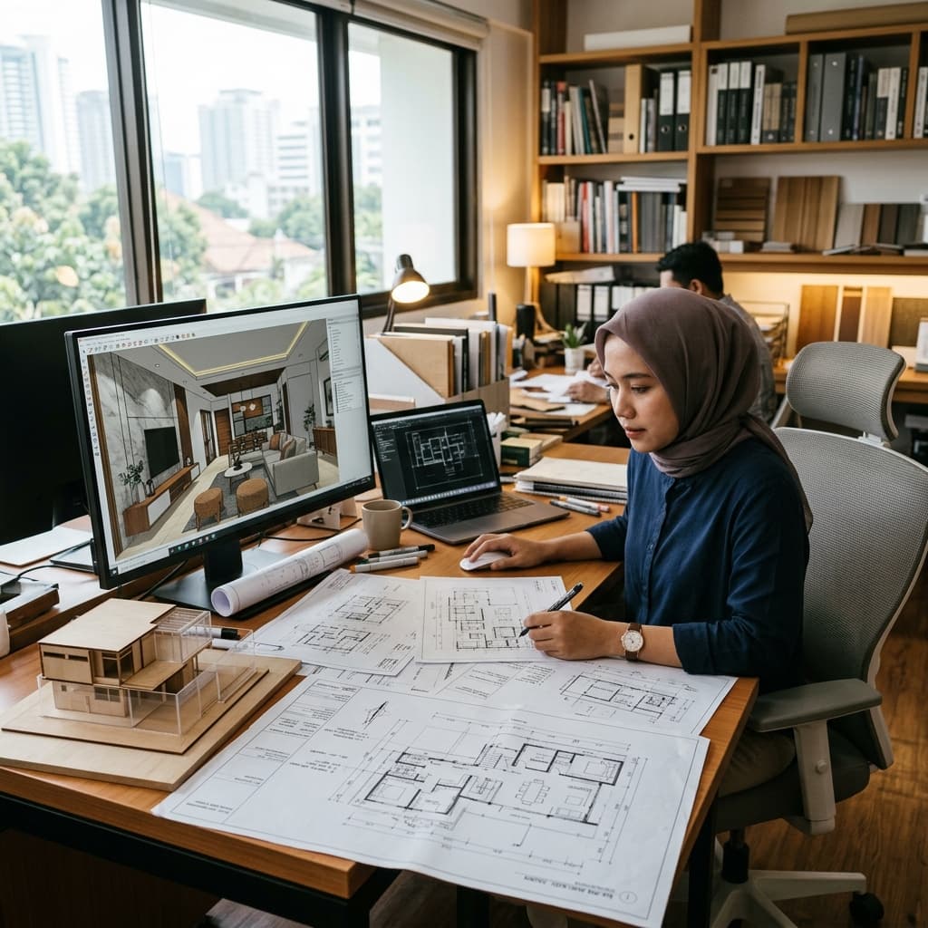 Cara Membaca Blueprint Interior Bagi Pemula